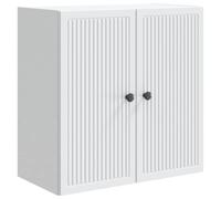Wall-Mounted Cabinet White 59x31x60 cm Engineered Wood Vintage Storage 1-Shelf L