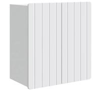 Wall-Mounted Cabinet White 59x31x64 cm Engineered Wood Vintage Storage Solution