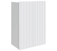 Wall-Mounted Cabinet White 66x34.5x92cm Engineered Wood Vintage Style Storage UK