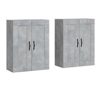 Wall Mounted Cabinets Storage Cabinet Cupboard 2 pcs Engineered Wood vidaXL