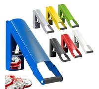 Wall Mounted Can Crusher Blue - Heavy Duty Blue Compactor for Seltzer, Soda, Beer Cans and Plastic Bottles - Aluminum Recycling Smasher