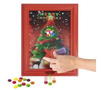 Wall Mounted Candy Dispenser Picture Frame, for Christmas Storage, Hanging Picture Frame for Sweets, for Vending Machines, Beans, Cereal, Home Decoration, Counter, Desk and