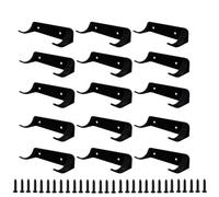 Wall Mounted Car Model Display Bracket with Robust ABS Material Compatible with Various Standard Sized Models to Showcase Collection Securely (Black 15 pcs)