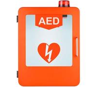 Wall-Mounted Cardiac Defibrillation Alarm Box,Universal AED Defibrillator Storage Cabinet with Light and Alarm System,Double Switch Control First Aid Case,for Home Office Hospital Public Places(C)