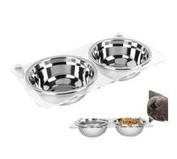 Wall Mounted Cat Bowl, Elevated Cat Bowl, Stainless Steel Water Bowl - Enhanced Kitten Feeding Tray, Pet Comfortable Feeding Bowl for Small Pets