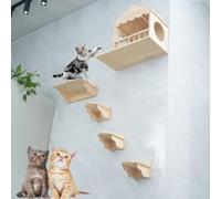 Wall Mounted Cat Climbing Frame with Space Capsule, Cat Nest, for Cat Sleeping Playing Climbing(Style1)