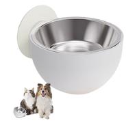Wall Mounted Cat Food Bowl, Stainless Steel - High Steel - Pepper - U Antispill - Dog Food Bowl, Removable Wall Mounted Puppy Punch - oodo f bowl
