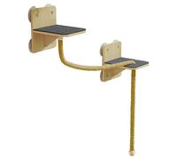 Wall Mounted Cat Furniture - Floating Cat Shelves, Spacial Rescue Cat, Cat Climbing Wall Furniture, Wall Mounted Cat Steps Tower, Cat Activity Playground, Sturdy Cat Tree for Large Cats