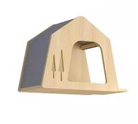 Wall Mounted Cat Furniture Set - Multi-Level Climber with House, Ladder, Steps, and Space Capsule for Indoor Cat Playground and Shelves