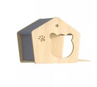 Wall Mounted Cat Furniture Set - Multi-Level Climber with House, Ladder, Steps, and Space Capsule for Indoor Cat Playground and Shelves