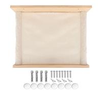 Wall Mounted Cat Hammock Bed, Breathable Washable Cat Window Perch Shelf, Large Space Design with Detachable Plush Pad, Sturdy Log Frame and Expansion Screws for Indoor Cats in