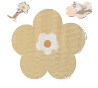 Wall Mounted Cat Scratch Pad, Self-Adhesive Corrugated Paper Cat Scratching Board for Wall & Floor, Scratch-Resistant Furniture Protector with Shavings Control (Yellow 40cm)