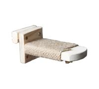 Wall Mounted Cats Climbing Shelf Wood Step Stairway Sisal Scratching Jumping Tree Platform Pet Perch Scratching Steps Step Sisal Climbing Scratching Scratching Steps Shelf Step Sisal Cage Perc