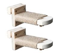 Wall Mounted Cats Climbing Shelf Wood Step Stairway Sisal Scratching Platform Jumping Pet Perch Tree Tree, Cage Cage Step Perch Sisal Sisal Wall Tree, Steps Perch Step Climbing Tree, Wall Wall