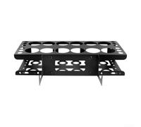Wall Mounted Caulking Rack Made Of Sturdy Iron With 12 Slots For Tools And Sealant Tubes Storage Shelf For Workshop Garage Shed Organization Heavy Duty Construction Accessory