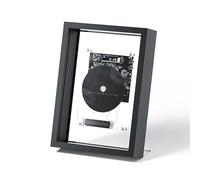 Wall-Mounted CD Player with Bluetooth 5.0, Remote Control, Photo Frame Display, and AUX Output for Home and Office Decor