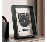 Wall Mounted CD Player with Remote Control, Bluetooth and AUX Output, Stylish Music Frame Design for Home, Office, and Corridor Decoration
