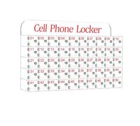 Wall-Mounted Cell Phone Locker Box for Schools & Factories - 20/50 Slot Safe Storage Cabinet with Keys - Secure Phone Deposit for Classroom Use