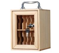Wall-Mounted Cell Phone Lockers with 12-60 Slots - Secure Wooden Storage for Offices Schools Factories Exams - and Safe Mobile Device Cabinet 12 Slot Capacity