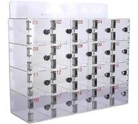Wall-Mounted Cell Phone Storage Cabinet 12/15/20/25 Slot for School & Office 25 Grids Mobile Device Holder Efficient Space Saver Design
