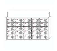 Wall-Mounted Cell Phone Storage Cabinet for Office School Classroom Factory - Space-Saving with 25 Compartments for Secure Device Storage