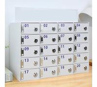 Wall-Mounted Cell Phone Storage Locker Acrylic Lockable Mobile Storage Box Phone with Support Secure Cell Phone Caddy for Home or Office