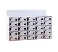 Wall-Mounted Cell Phone Storage Locker with Locks & Keys - 50-Slot Mobile Phone Management Cabinet for Office Classroom and Event nization