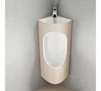 Wall-Mounted Ceramic Sensor Urinal with Wash Basin & Faucet - Anti-Odor, Space-Saving Design for Bathroom and Commercial Use