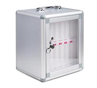 Wall-Mounted Charging Stat for Phones & Lockable Sto Box - Aluminum nizer for Offices & Schools - Secure Your Devices & Keep Spaces Tidy