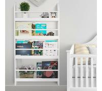 Wall Mounted Children Bookcase Kids Display Bookshelf Storage Unit Shelving Rack