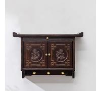 Wall-Mounted Chinese Buddhist Altar Table - Solid Wood Shrine Shelf with Retractable Tray for Buddha Statue & Offerings