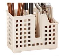 Wall Mounted Chopstick Holder | Kitchen Utensil Storage Rack with Drainage Holes | Ventilated Compartments for Spoons and Cutlery | Space Saving Organizer for Modern(B)