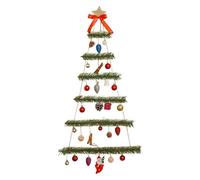 Wall-mounted Christmas Tree Decoration, Wooden Christmas Trees Wall Mounted Pine Decorations, Led Garland, Lighted Light-up
