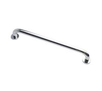 Wall Mounted Chrome Straight Grab Bar Brass - 400mm