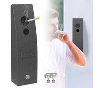 Wall Mounted Cigarette Bin Outdoor, Smoking Bin, Heavy Duty Steel Wall Mounted Ashtray Outdoor, for Public Areas, Pubs, Clubs, Restaurants, garden