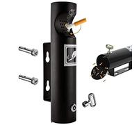 Wall Mounted Cigarette Butt Disposal Ashtray, Outdoor Cigarette Bin, Durable Cigarette Receptacle for Convenient Cigarette Waste Management