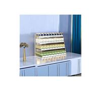 Wall-Mounted Cigarette Display Holder - 4-Tier Retail Organizer Cabinet for Cigars & Candy, Multi-Column Design, Convenient Convenience Store Fixture
