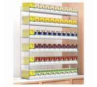 Wall-Mounted Cigarette Display Rack with Automatic Pusher Tray - Waterproof Acrylic Case for Retail Store, Convenient Cigarette Organizer, Ideal for Shops and Markets