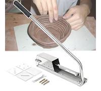 Wall Mounted Clay Extruder , Stainless Steel Clay Extruder, Size:99×13×15cm, with 4 Mold, for DIY Coil Building/Sculpting/Handbuilding, for Pottery Studios,A