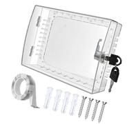 Wall Mounted Clear Thermostat Box Guard Covers With And Screws Set For Safe Temperature Control In Shared Space Thermostat Protector