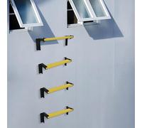 Wall-Mounted Climbing Rungs - Set of 20 Anti-Slip Steps for Fire Emergency Escape | Fixed Wall Evacuation Ladder Components | Heavy-Duty, Fireproof & Sturdy | Supports Up to 210 kg