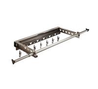 Wall Mounted Clothes Airer Folding Drying Rack With Pole Clips 95Cm Retractable