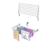 Wall-Mounted Clothes Airer, Space-Saving Drying Rack, Folding Clothes Line