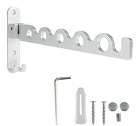 Wall Mounted Clothes Drying Rack, Clothing Hanger Foldable, Laundry Hanger Hook for Bathroom, Wall Clothes Rack Indoor for Small Spaces, Balcony, Bathroom, Closet, Wardrobe(Single Clothes Hanger)