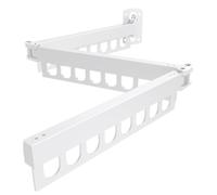 Wall-Mounted Clothes Drying Rack - Space-Saving 3-Folding Aluminium Hanger with 24 Holes for Balcony Laundry Bathroom - Ideal Clothes Dryer Solution