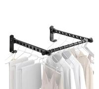 Wall Mounted Clothes Hangers - Space-Saving Drying Rack | Clothe Airer | Wall Coat Racks | Foldable Walls Hanger Suitable For Laundry Rooms, Bedrooms, Bathrooms, Small Spaces, Organized Storage & Ever