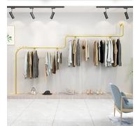 Wall-Mounted Clothes Rack - Modern Industrial Display for Boutiques & Weddings - Stylish Clothing Organizer for Retail Shops & Creative Spaces