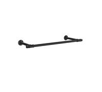 Wall-Mounted Clothes Rail, Black / Set of 1