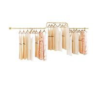 Wall-mounted Clothes Rail, Heavy-duty Drying Rack For Industrial Pipes, Large Capacity/removable/space Saving, Suitable For Clothing Stores