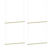 Wall Mounted Clothes Rail - Space-Saving Industrial Pipe Coat Rack - Rustic Hanging Garment Rack for Bedroom, Living Room, Laundry Room